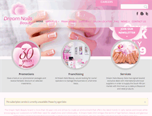 Tablet Screenshot of dreamnails.co.za